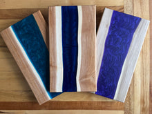 Load image into Gallery viewer, Charcuterie Boards - Wood with Epoxy Swirl River
