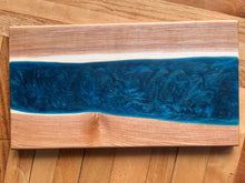 Load image into Gallery viewer, Charcuterie Boards - Wood with Epoxy Swirl River
